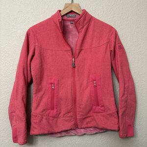 PETER MILLAR Warmth Embroidered Women’s Pink Long Sleeve Jacket Size XS EUC